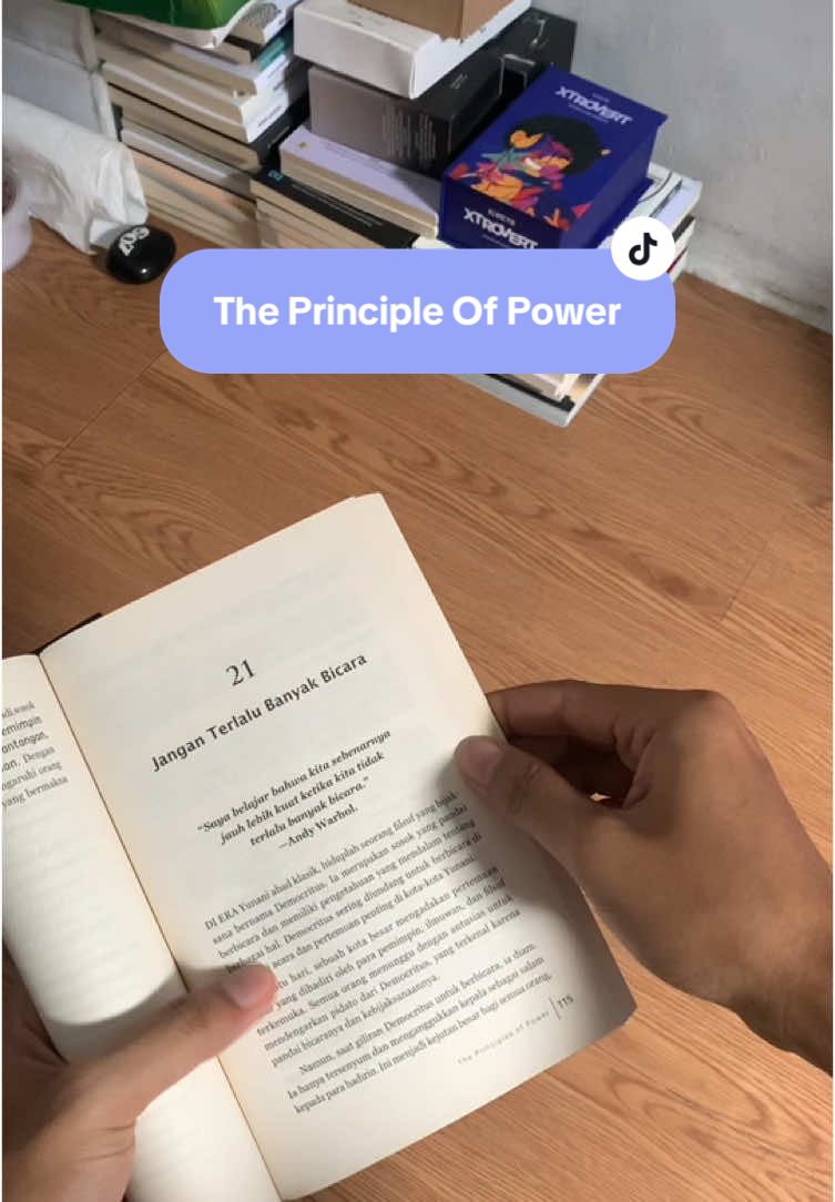 Kamu harus terapin ini deh #buku #reviewbukutiktok #theprinciplesofpower #reviewbuku #bukumurahoriginal #motivasi #mindmanagement 