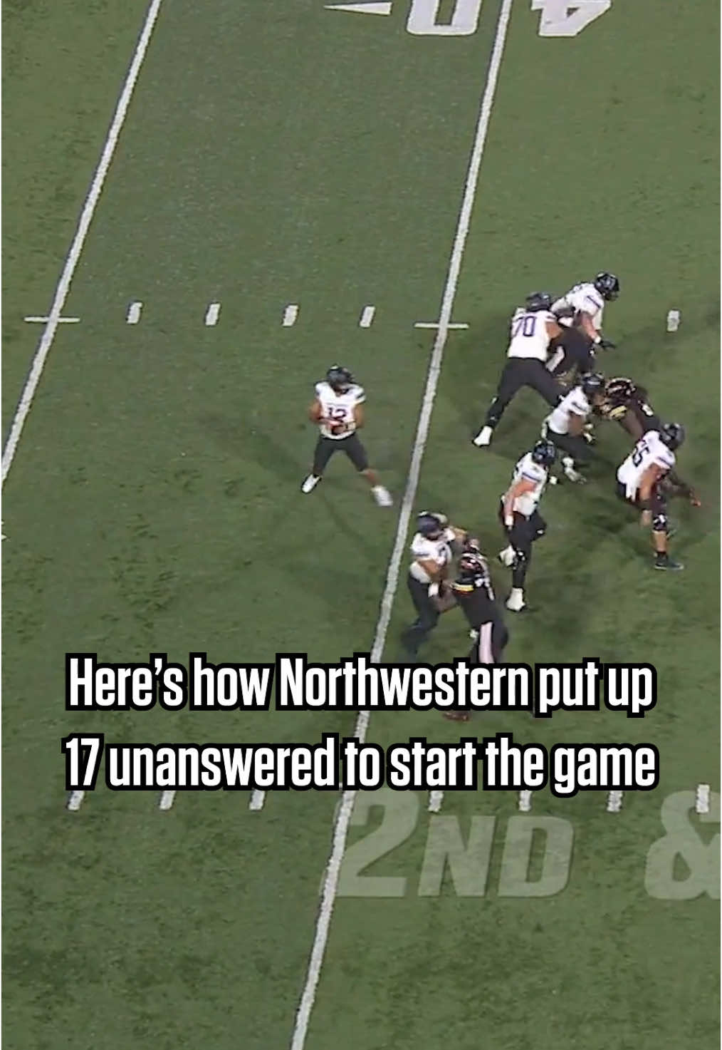 Northwestern strikes early with a big first half! 💪 Fried-Day Night Football, sponsored by @KFC #KFConFOX #FriedDayNight  #cfbonfox #cfb #cfp #CollegeFootball #bigten 