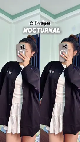 Áo cardigan xinh nhà Nocturnal #nocturnal #cardigan #aocardigan #aokhoaccardigan #outfit #OOTD #thoitrang #reviewthoitrang #fyp #xuhuong #viral #thaothichriviu 