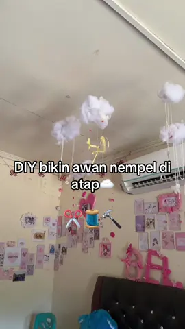 Diy bikin awan nempel di atap🥰☁️ #fyp #DIY 
