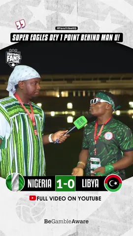Watch the FULL INTERVIEW now on YouTube via link in bio 📺 🔥 🗣️ 😅  #naijafootball #tiktoknigeria #naijatiktok #sportsontiktok #levelupafrica #nigeria #afcon #afconqualifier #eguavoen Nigeria 1-0 Libya