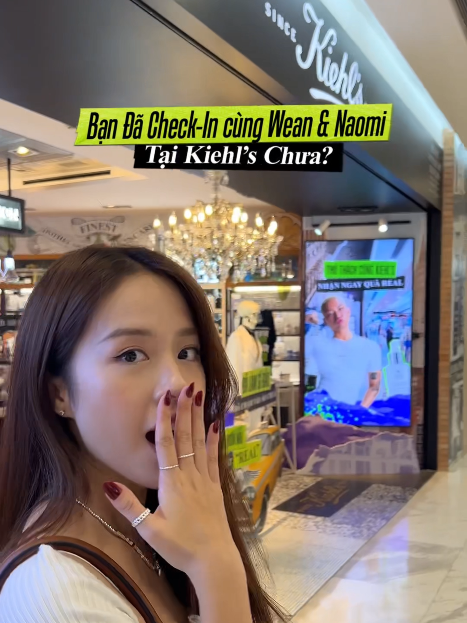 THỬ THÁCH PHÁ KHUÔN MẪU CÙNG KIEHL'S  CHECK-IN NHẬN QUÀ REAL 🔥Các BADDIES ơi, sẵn sàng nhận thử thách REAL - bắt trọn bộ quà tặng độc quyền từ Kiehl’s chưa!!!! Từ 05.10 - 15.11, ghé ngay cửa hàng Kiehl’s: 💥 𝐁𝐮̛𝐨̛́𝐜 𝟏: Chụp hình/ quay video cùng LCD có WEAN - Naomi và chia sẻ công khai (không mập mờ) trên tài khoản TikTok cá nhân kèm hashtag: #KiehlsVietNam #PhaKhuonMau #BatChatReal #Skincare 💥 𝐁𝐮̛𝐨̛́𝐜 𝟐: Thỏa sức bật chất REAL với bộ quà tặng xịn sò: ♡ Tự tay thiết kế chiếc áo T-shirt chuẩn 