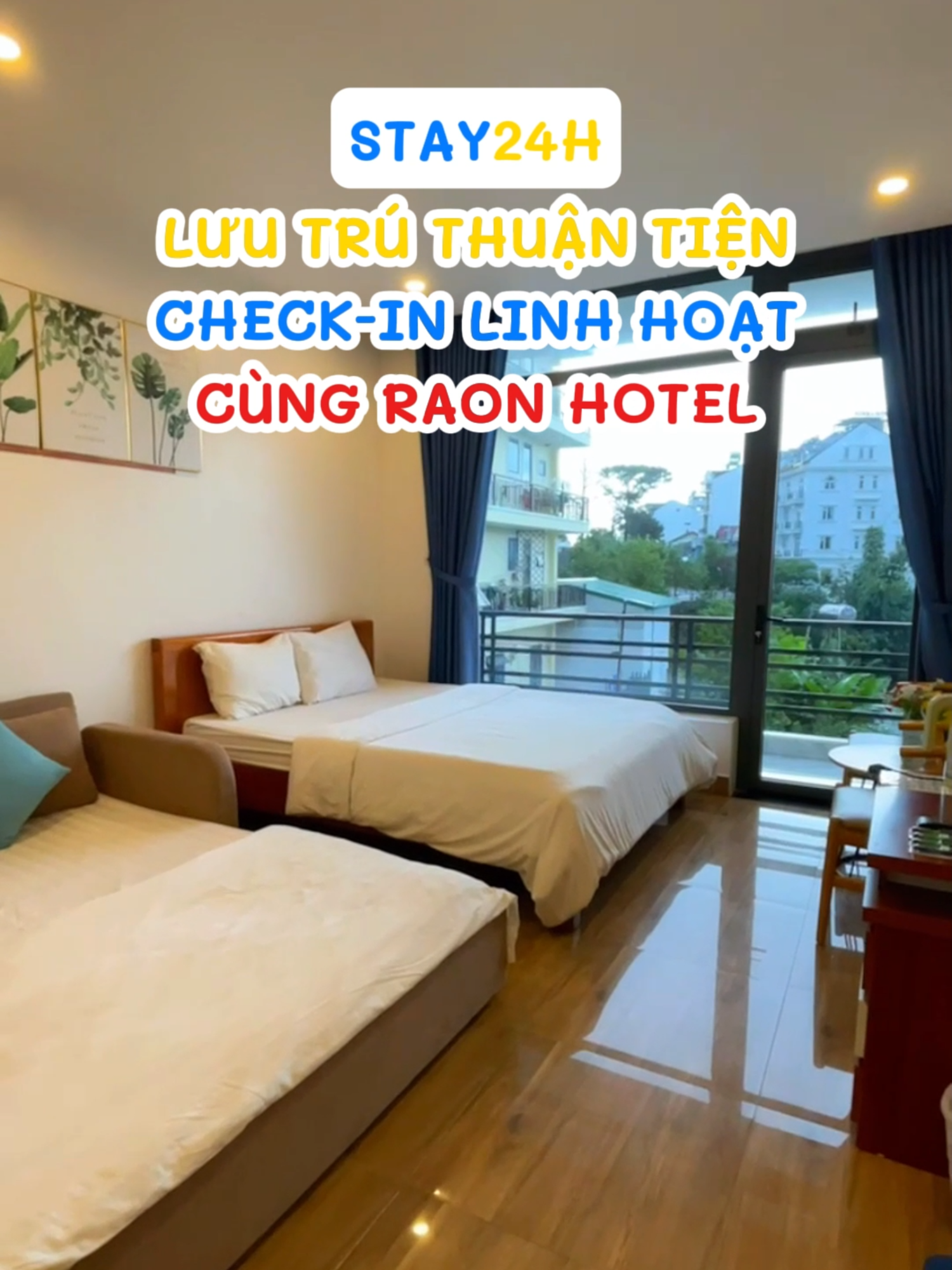 3h sáng tới Đà Lạt làm gì giờ ta???  Check-in khách sạn ngay cho nóng nè. 24/24 giờ nào cũng check-in được nha.  Ib RAON lụm phòng liền, giá đang mềm nữa nè >< #reviewdalat #angidalat #caphedalat #dalatcoffee #raonhotel #raondalat #dalatreview