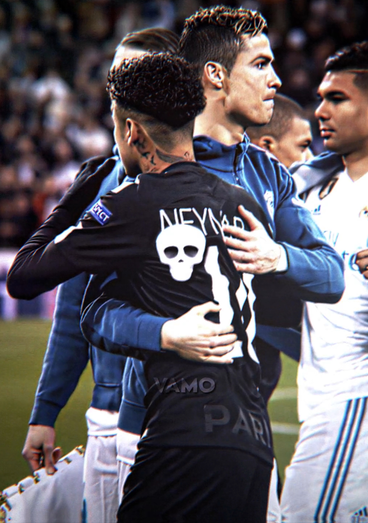 Two goats in the same pic 🐐 #cristianoronaldo #championsleague #trending #viral_video #edit #neymar #fyp #blowthisup 