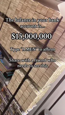 The balance in your bank🏦 account is… $15,000,000 Type “AMEN” to affirm🙏 Share with a friend who needs to see this Disclaimer: This video is for visualization and entertainment purposes only. #Dollar #Cash #Rich #Wealth #Luxury #Lifestyle #Manifesting #Manifestation #Visualization #Affirmations #Mindset #LOA #LawOfAttraction #SelfHelp #Spirituality #Awakening #Millionaire #Billionaire #Trillionaire #Entrepreneur #Business #PassiveIncome #SideHustle #Success #Inspiration #Motivation #Trending #Viral #ForYou #FYP