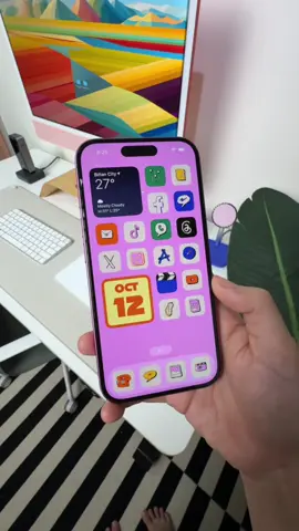 Okay??? 🤩 These icons and widgets are so nice! #iPhone #iPhone16 #PinkiPhone16 #Pink 