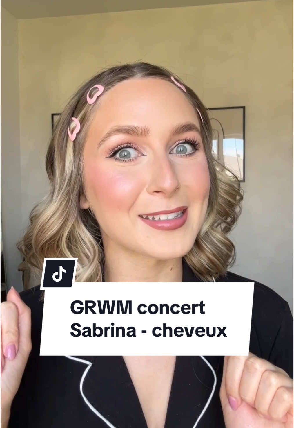 Ma vision prend vie!! 💖🎀 @Fresh Beauty @Gisou @Moroccanoil @Sabrina Carpenter @Team Sabrina #grwm #getreadywithme #hair #cheveux #coiffure #sabrinacarpenter #shortandsweet #shortandsweettour #centrebell #montreal #hairstyle #hairtutorial #beauté 