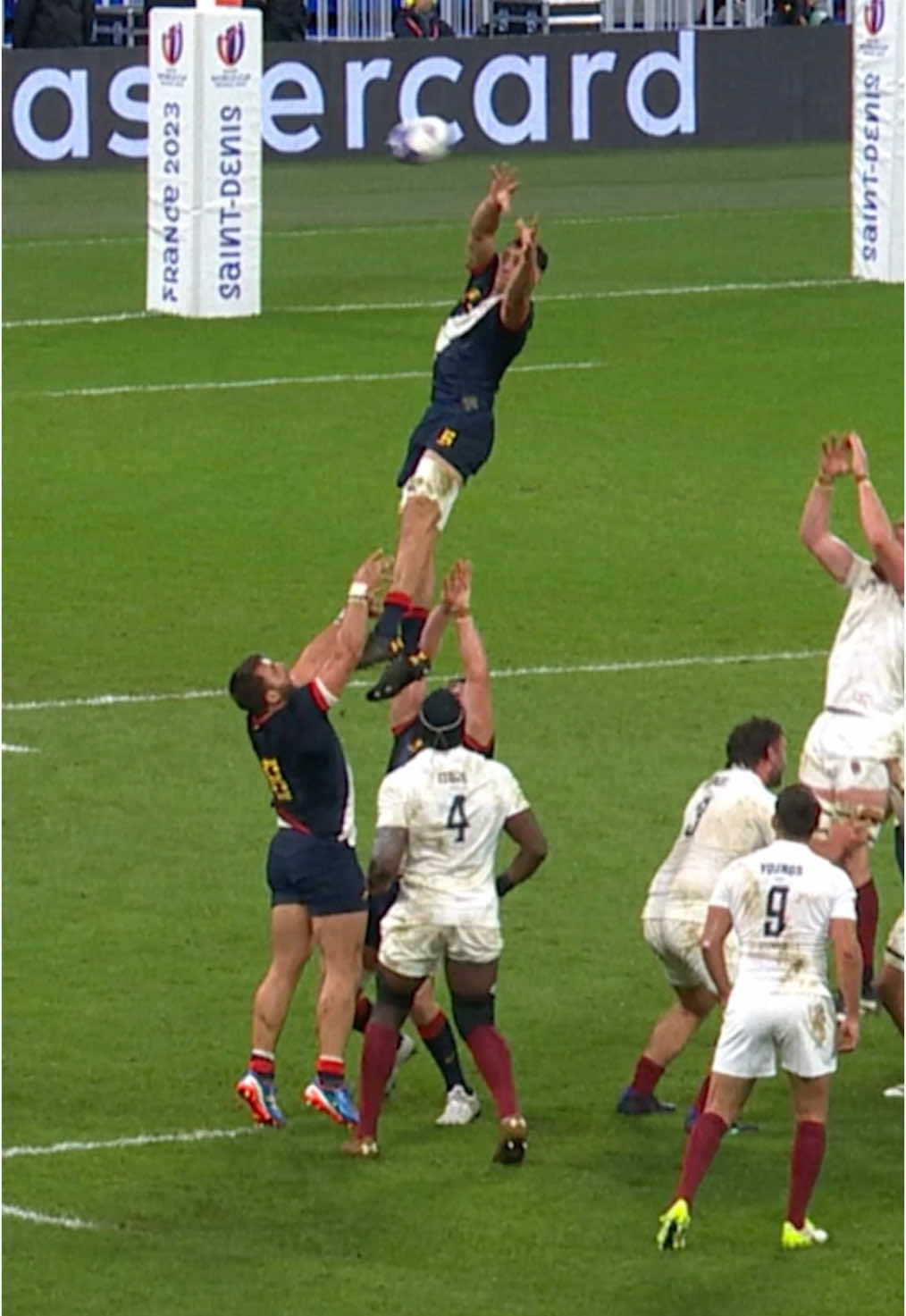 Bro caught airtime 😮‍💨 #rugby #RWC2023 