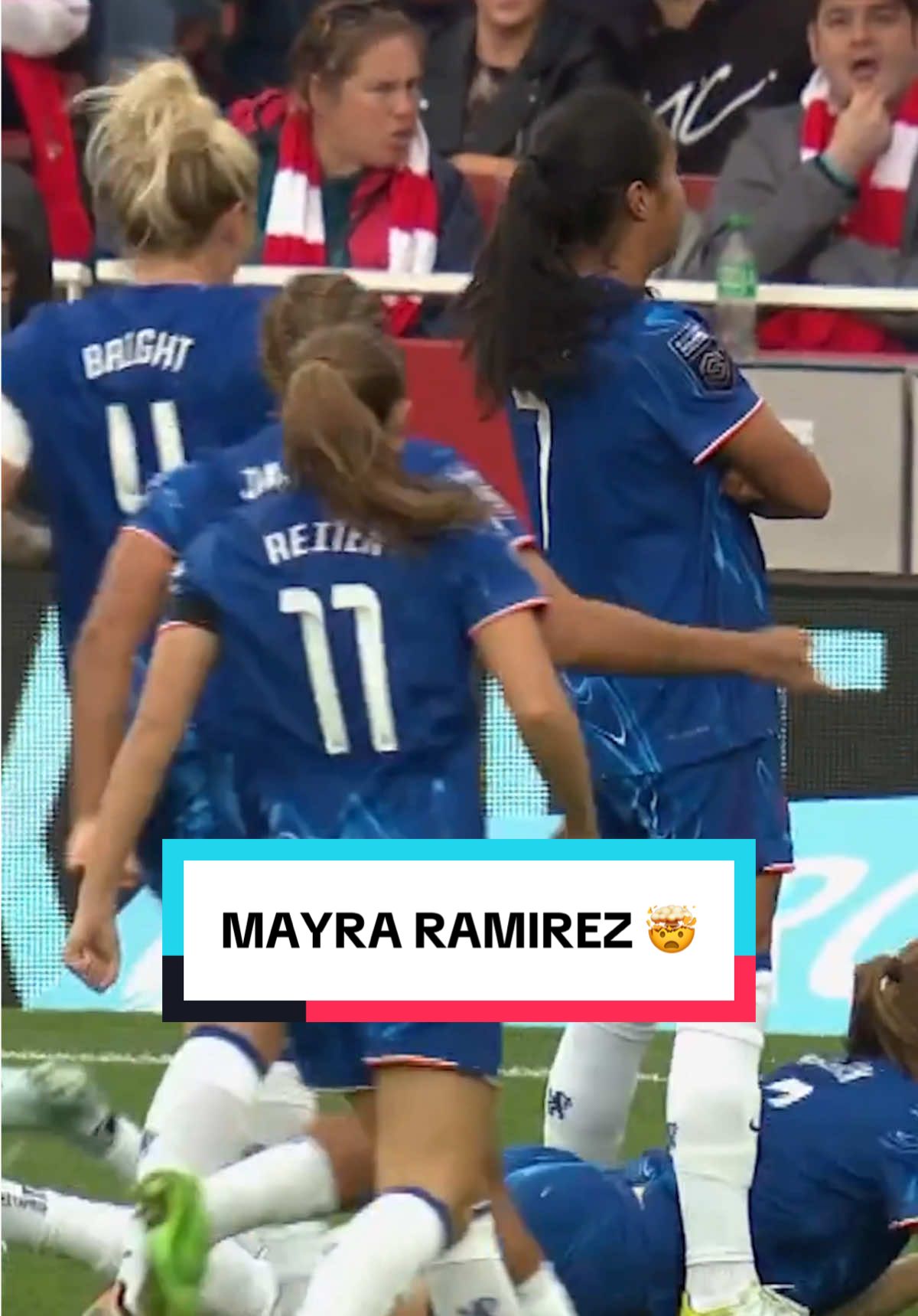 Outrageous from Mayra. 🤯 #Chelsea #CFC #barclayswsl #MR7 #woso 