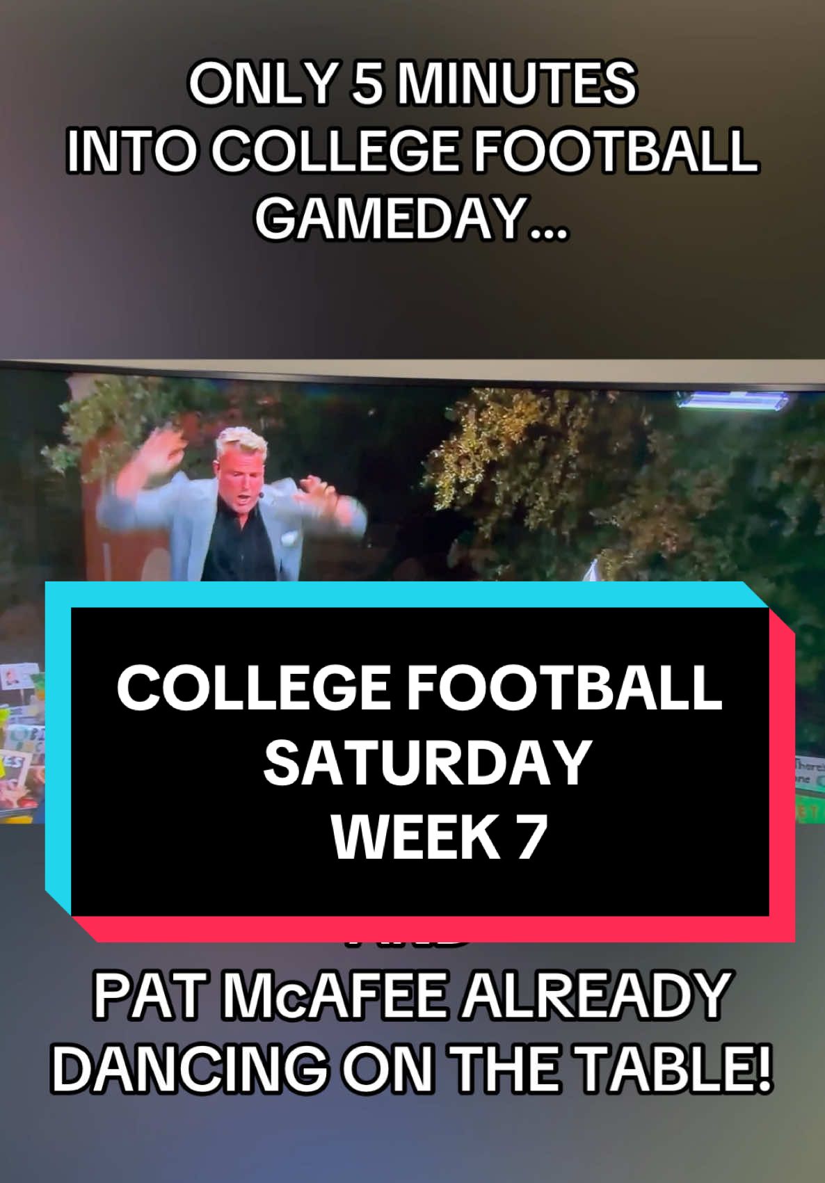 It’s a wild slate of college football games today! And Pat McAfee already fired up! #CollegeFootball #footballtiktok #footballseason #espn #patmcafee #collegefootballgameday #collegefootballsaturday #cheerleader #footballgame #footballvideo #footballtok #footballnews #footballteam #footballreporter #sportstiktok #sportsreporter #fyp #fy @College GameDay @ESPN 