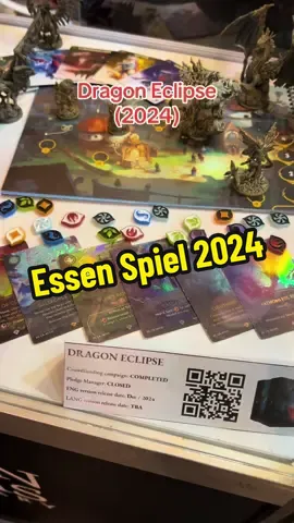 “Dragon Eclipse,” designed by Kamil Ciesla and published by Awaken Realms, is a strategic board game for 1-2 players set in a fantastical world of dragon clans. Players engage in area control and resource management, recruiting dragons and expanding their territories. Each turn involves tactical decisions to outmaneuver opponents and achieve objectives. With richly detailed components, “Dragon Eclipse” delivers an immersive experience that emphasizes strategy and competition in a vibrant fantasy setting. #spiel2024 #boardgames #brettspiel #awakenrealms #tabletopgames @Awaken Realms Digital 