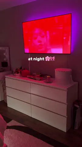 my room at night is my fave 🎀🌸 #bedroomtour #roomvibes #ledlights #cozyvibes ##roomdecor##girlyroomdecor##pinkdecor##cozybedroom##apartment##bedroomgoals##homedecorideas##aethetics##fyp##foryoupage❤️❤️