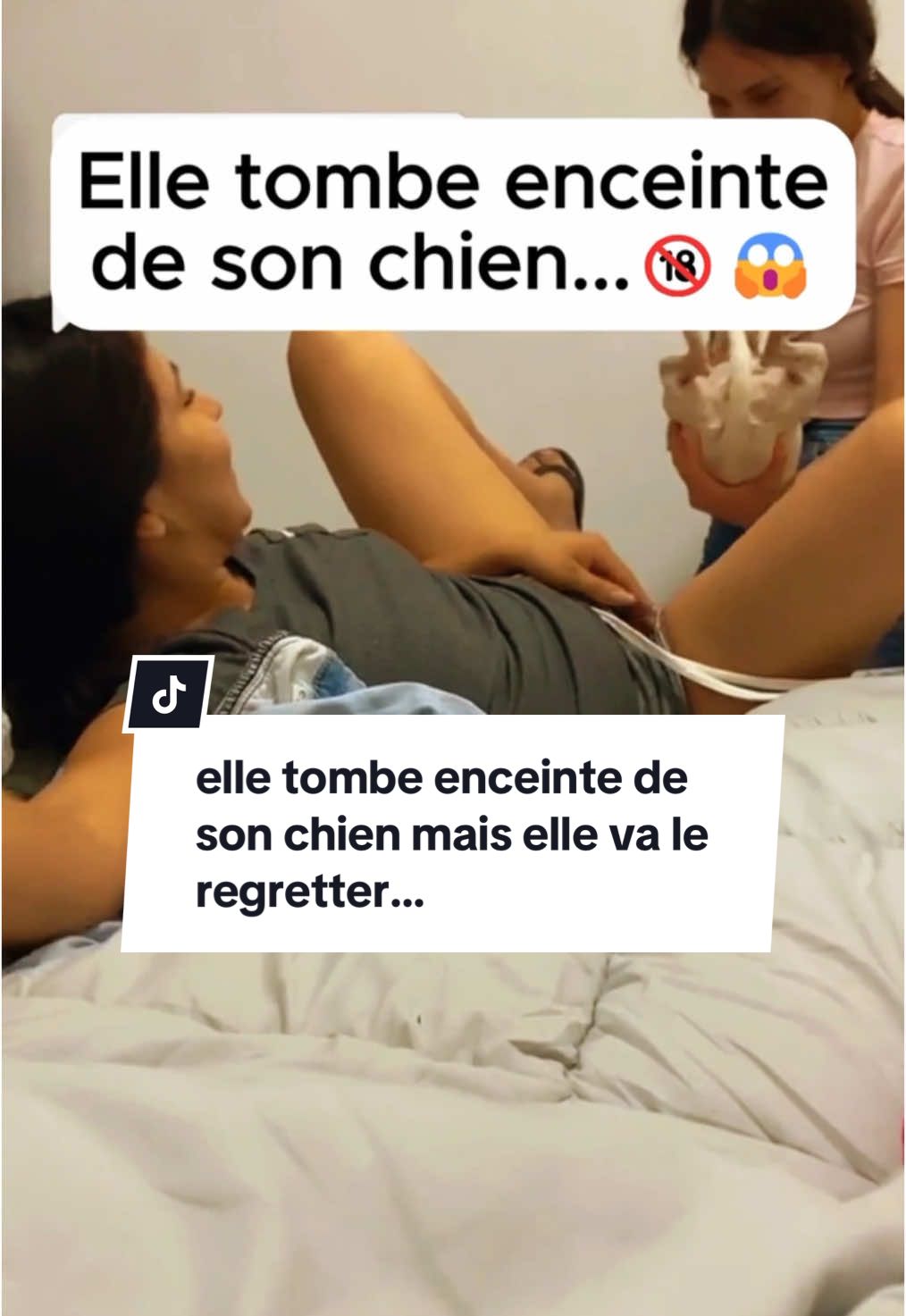 elle tombe enceinte de son chien mais elle va le regretter… #terrifiant #horreur #peur #france🇫🇷 