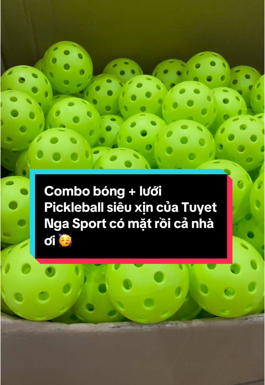 Combo xịn xò bóng tập cao cấp và lưới Pickleball của Tuyet Nga Sport ra mắt rồi đây ạ 😍 #pickleball#bongpickleball#luoithethao#tuyetngasport#tennis#caulong 