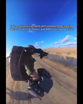Demonstrating art of the possible 🎥 @RichardMBrowning  #jetpack #futuretech #futuresoldier #mannedflight #opscore #fastsf #specialoperations #jetengine #turbine #hearingprotection #AMPheadset #AMP #SPIE #helmettracking #headprotection #eyeprotection #rocketman #miltok #fyp