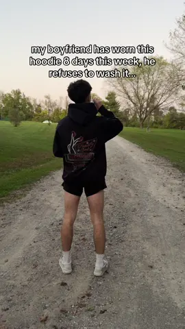 Its his favorite hoodie… #hoodie 