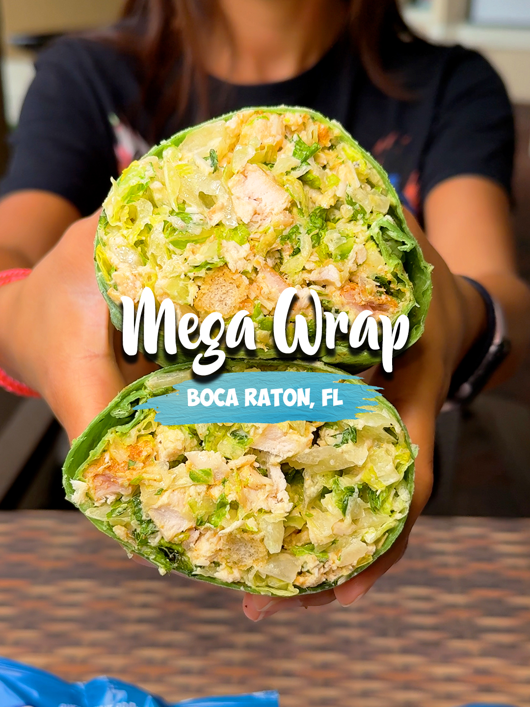World's Biggest Chicken Caesar Wraps at Vinny's Cafe in Boca Raton! #TheSoFloDuo #SoFloGem #Florida #SouthFlorida #vinnyscafe #chickencaesarwrap#thickwraps #tunasaladwrap #wraps #salads #placestoeat #fyp #explore