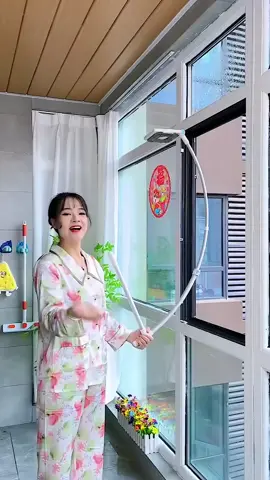 Product Link in Bio (#1176  )  🛒Effortless Double-Sided Long Handle Window Cleaner Brush