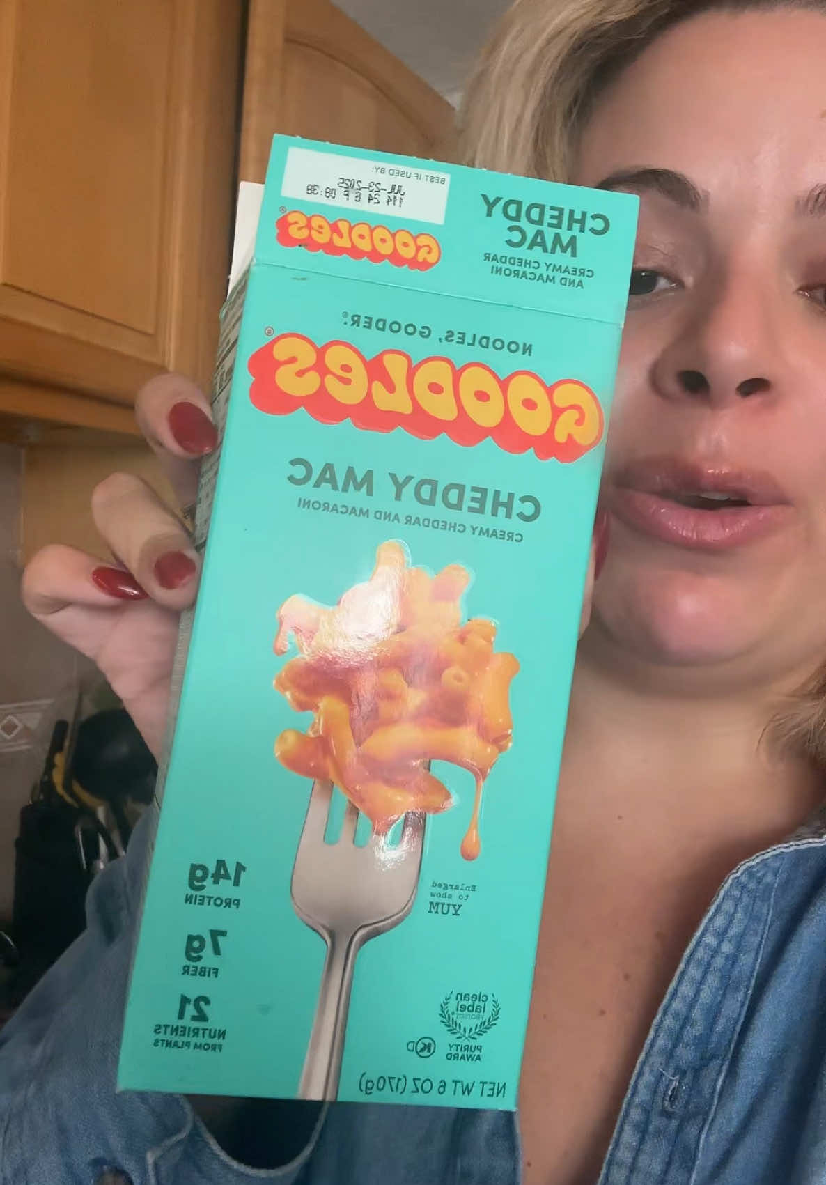 I was pleasantly surprised! #goodles #goodlesmacandcheese #macandcheese #highprotein #highproteinmacncheese #whatieat #tastetest #postbariatricsurgery #vsgcommunity #vsgjourney 
