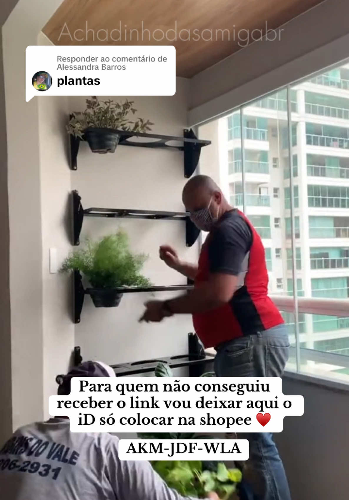 Respondendo a @Alessandra Barros prontinho aqui esta o ID so colar na shopee AKM-JDF-WLA⚠️ #dicasdecasa #plantas 