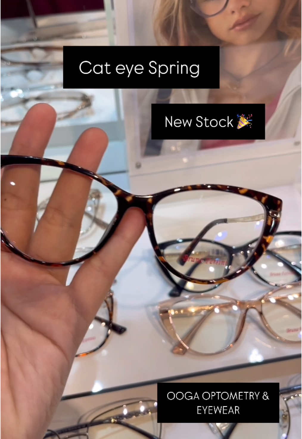 New Stock 🎉 Cat eye Spring 🫶🏻 #bingkaimurah #cerminmatamurah #kedaicerminmatamurah #cateye #cerminmatabajet #cateyespec 