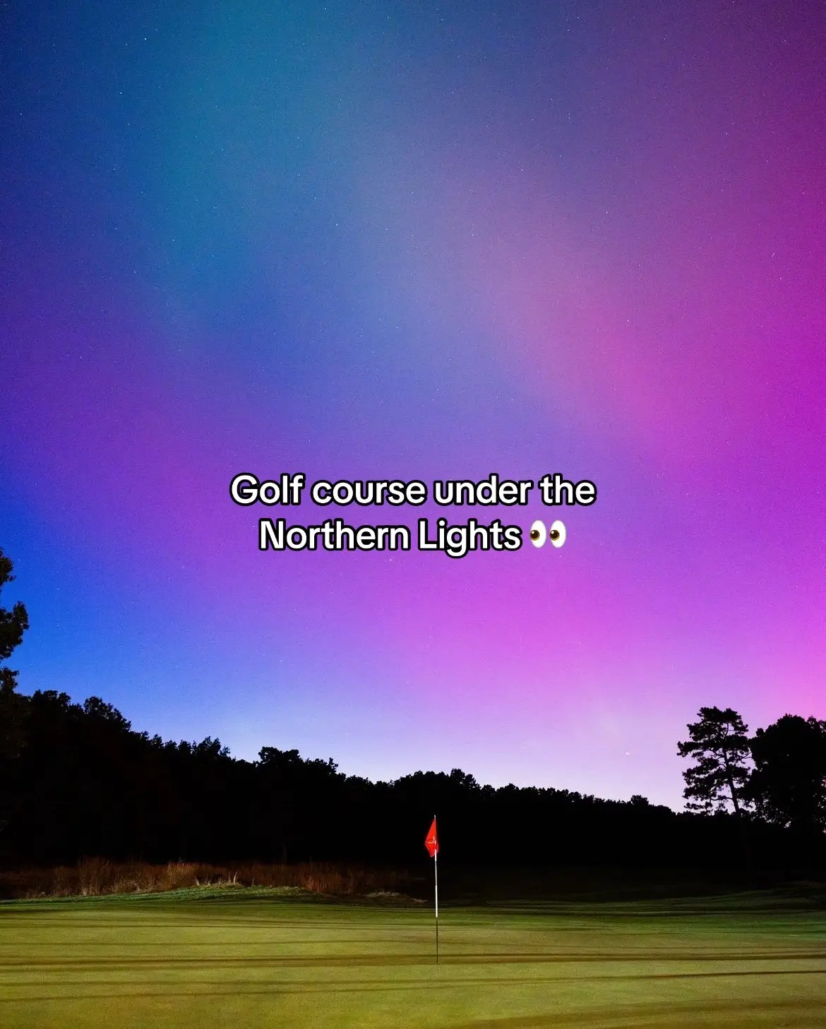 Special #fyp #golf #golftiktok #golftok #golfcourse #northernlights 