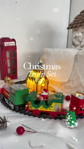 Christmas Train Set #christmastrain #trainset #traintoy #train #christmasdecor #christmasvillage #christmas 