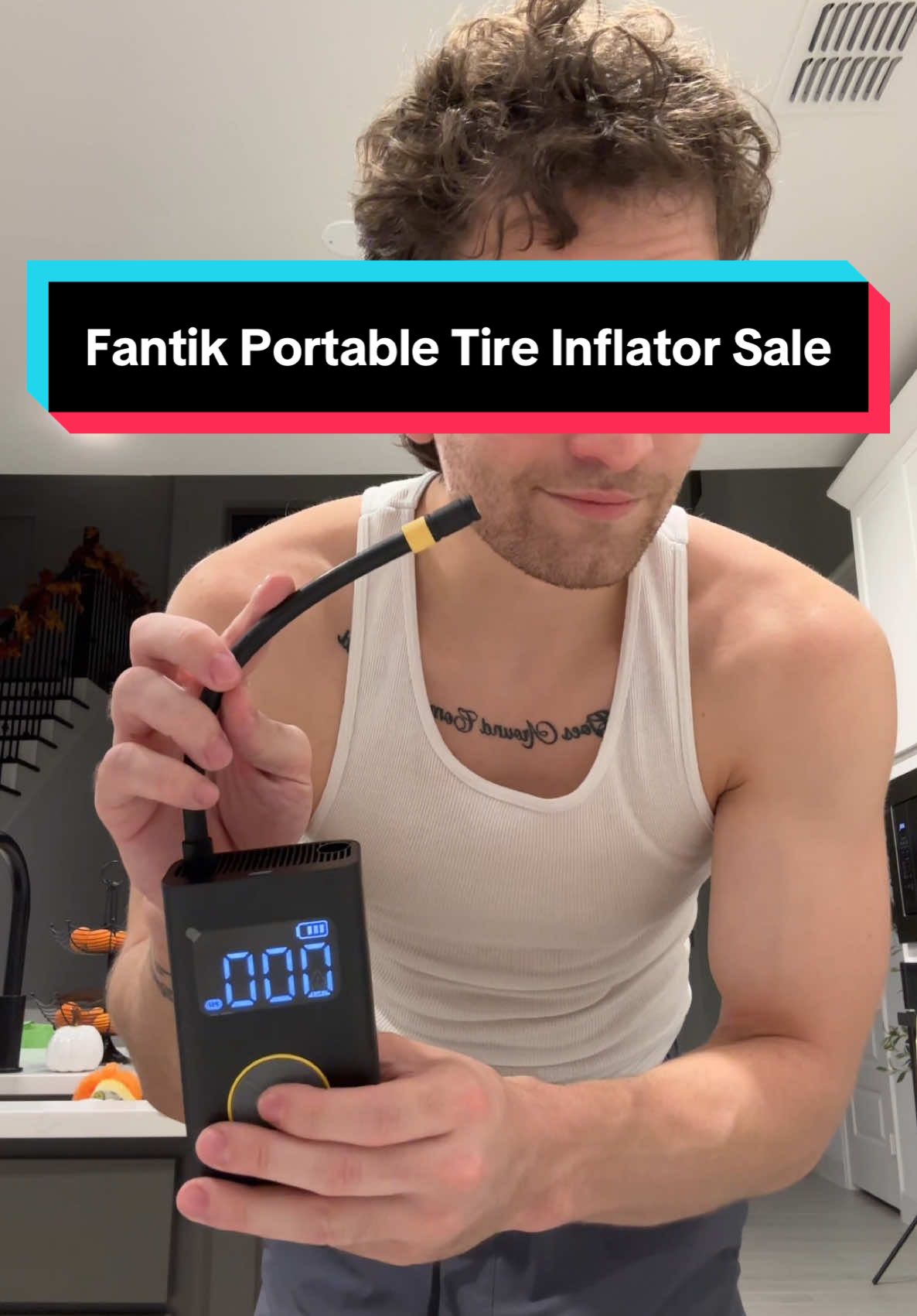 Fantik portable tire inflator works well #fantik #tireinflator 