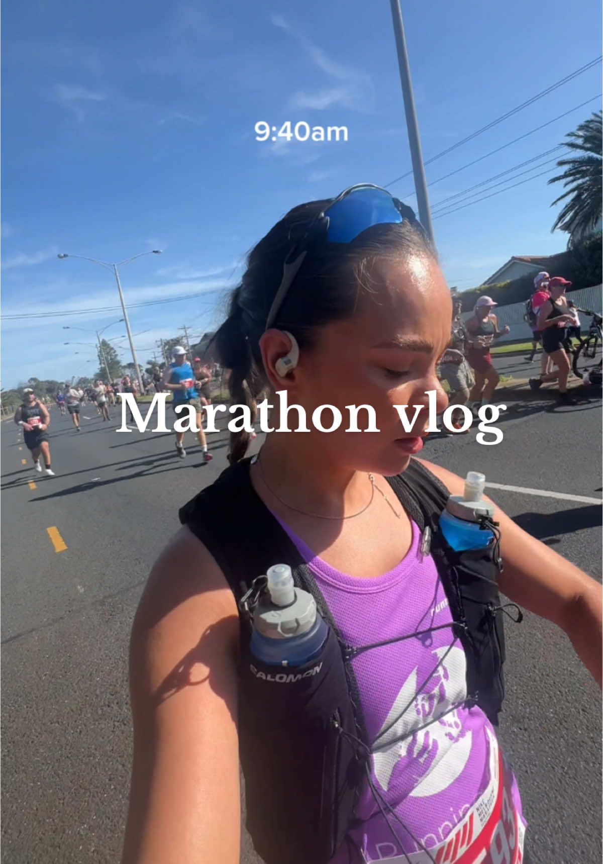 The ambulance was looking really good at 30km #marathonvlog #melbournemarathon #livingabroad