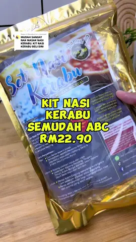 Replying to @NurulleeCo Kit Nasi kerabu semudah ABC, Yg jauh2 tu craving nasi kerabu kelantan & terengganu beli je kit ni. ulam tu terpulang masing2. #NurulleeCo #fyp #cooking #Foodie #nasikerabu #nasikerabucepat #kitnasikerabu #setnasikerabumekani 