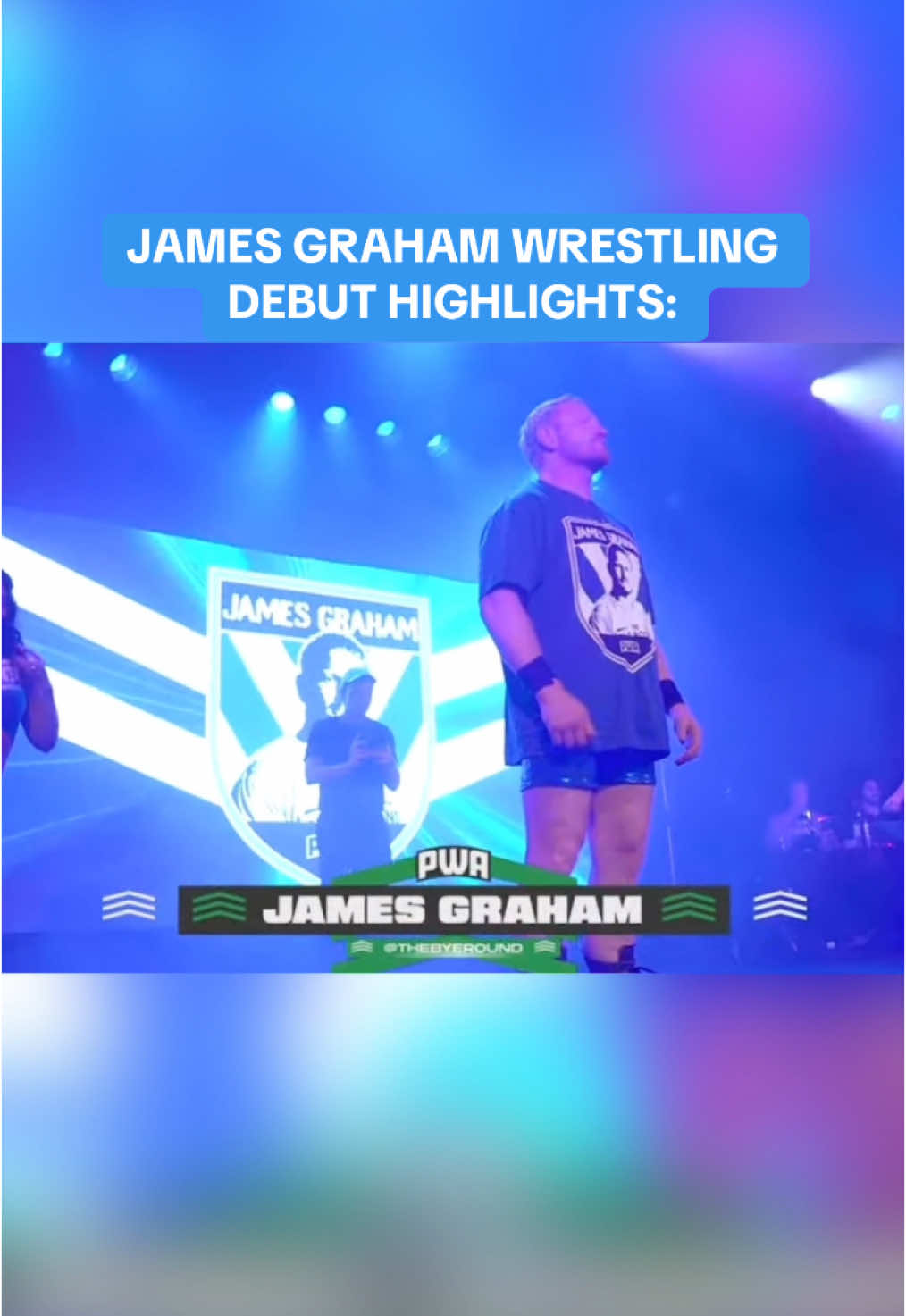 'The British Bulldog' James Graham Wins & Takes Out WWE Superstar Grayson Waller In An EPIC Debut! 🐶💙🤍 Credit: PWA Wrestling #nrl #WWE #wrestling #jamesgraham #canterburybankstownbulldogs 