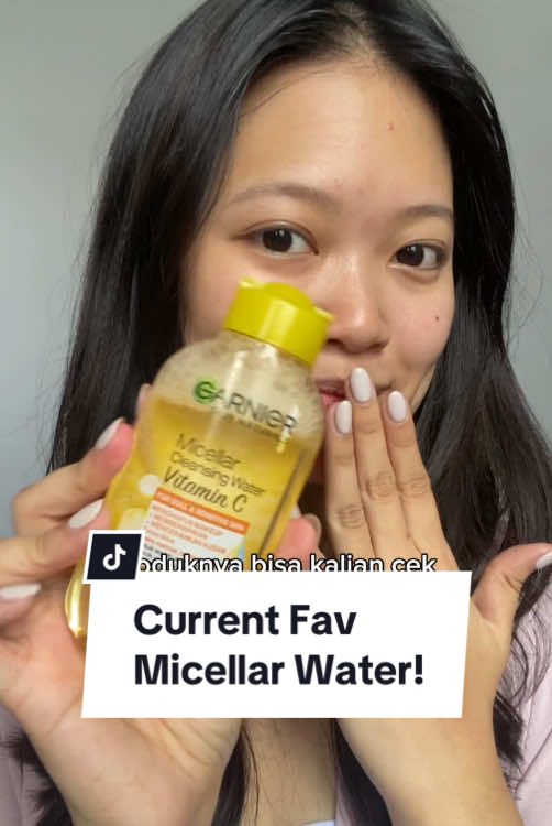 Udah murce, bisa bersihin sekaligus cerahin wajah lagi! ajaib sih micellar ini! @garnierindonesia #SkincareViral #skincareroutine #skincarecewek #micellarwater #rekomendasimicellarwater  #makeupremover #vitcserum  #rekomendasiskincare #garnierindonesia