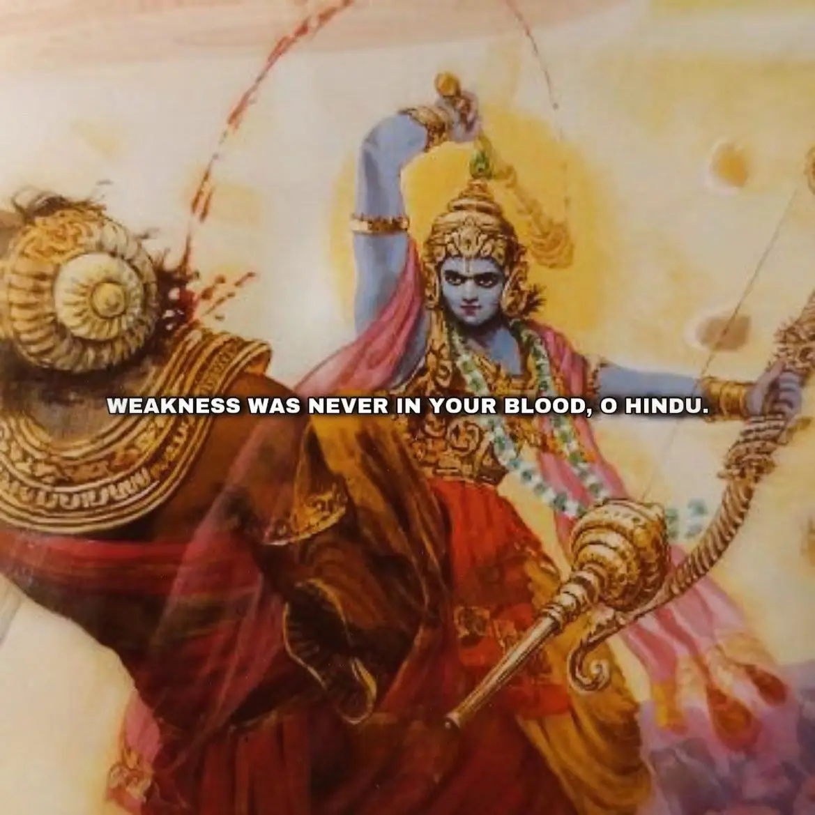 BG 2.31: "Considering your dharma, you should not waver. For a warrior, there is nothing more honorable than a war against evil." #Hindu #Hinduism #sanatandharma #dharma #india #nepal #usa #uk #australia #canada #hindutiktok #indiantiktok #fyp #trend #religion #history #culture #philosophy #foryou #trending #veiws