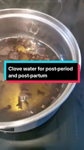 Clove water for post-period and post-partum.  Clove water supports recovery and promotes womb health: Post-Period Cleansing - After your period, clove water helps cleanse the womb by removing any leftover blood.  Postpartum Healing - After childbirth, clove water can help reduce inflammation in the uterus, support healing, and prevent infections, thanks to its natural anti-inflammatory and antimicrobial properties. Improving Blood Circulation - Cloves can boost blood flow, which helps the uterus heal faster and recover more effectively after childbirth or menstruation. Hormonal Balance - Drinking clove water can help balance hormones, which is important for regulating menstrual cycles after your period or post-pregnancy. **DO NOT USE CLOVES IF YOU ARE PREGNANT** #clove #clovewater #postpartum #postpartumrecovery 