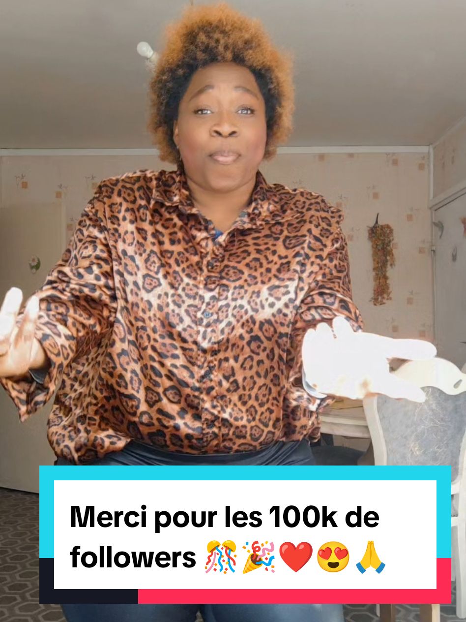 Merci pour les 100k de followers 🎊🎉❤️😍🙏🏾