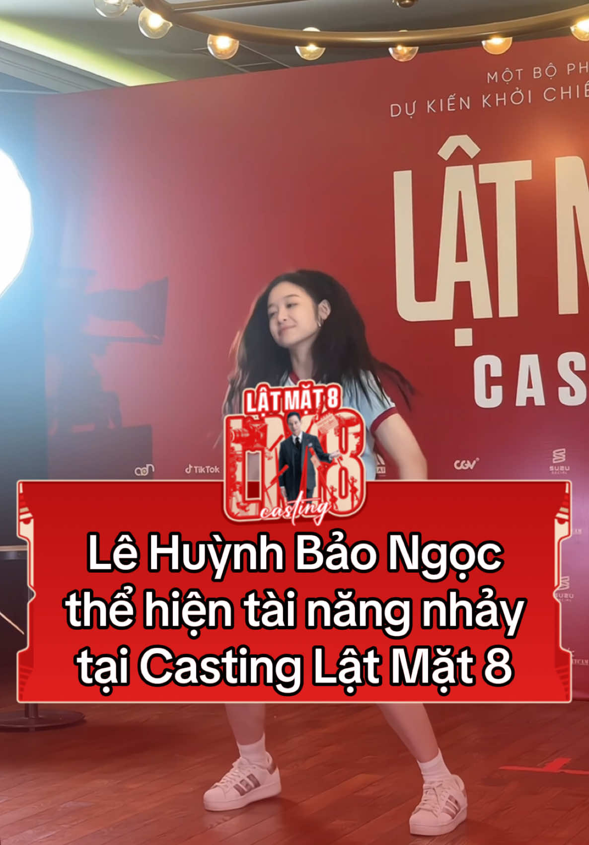 Lê Huỳnh Bảo Ngọc thể hiện tài năng nhảy tại Casting Lật Mặt 8  #LatMat8 #LatMat8Casting #LyHaiProduction #LatMatMovie #TiktokGiaiTri 