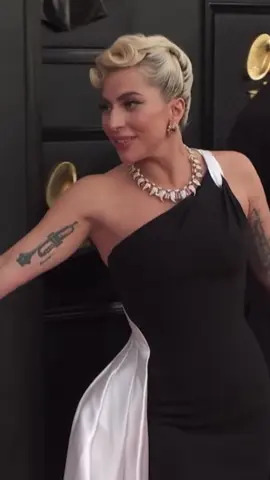 Lady Gaga on the Red Carpet of Grammys (2022). #ladygaga #gaga #perte 