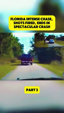 Florida intense chase, shots fired ,ends in spectacular crash Part 3 #cops #copsoftiktok #police #policeoftiktok #fyp 