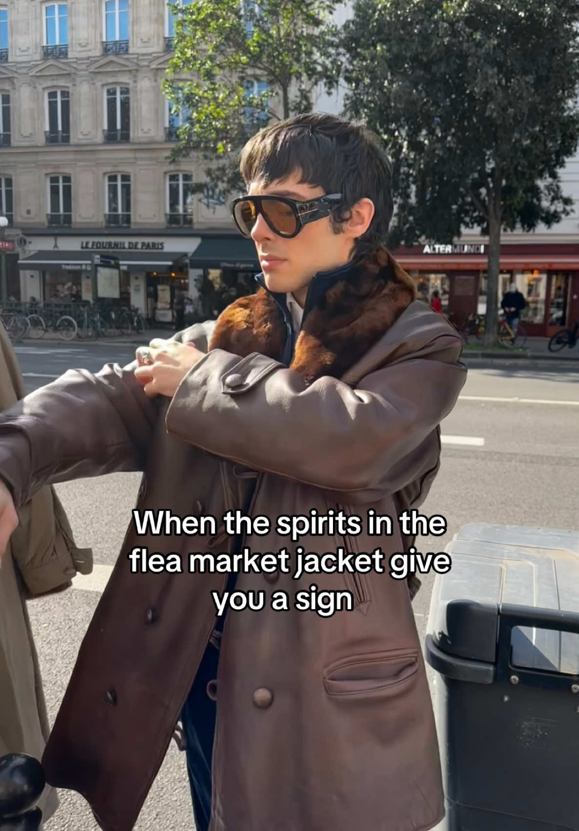 … I did not get the jacket #spirits #brocante #fleamarket #paris  