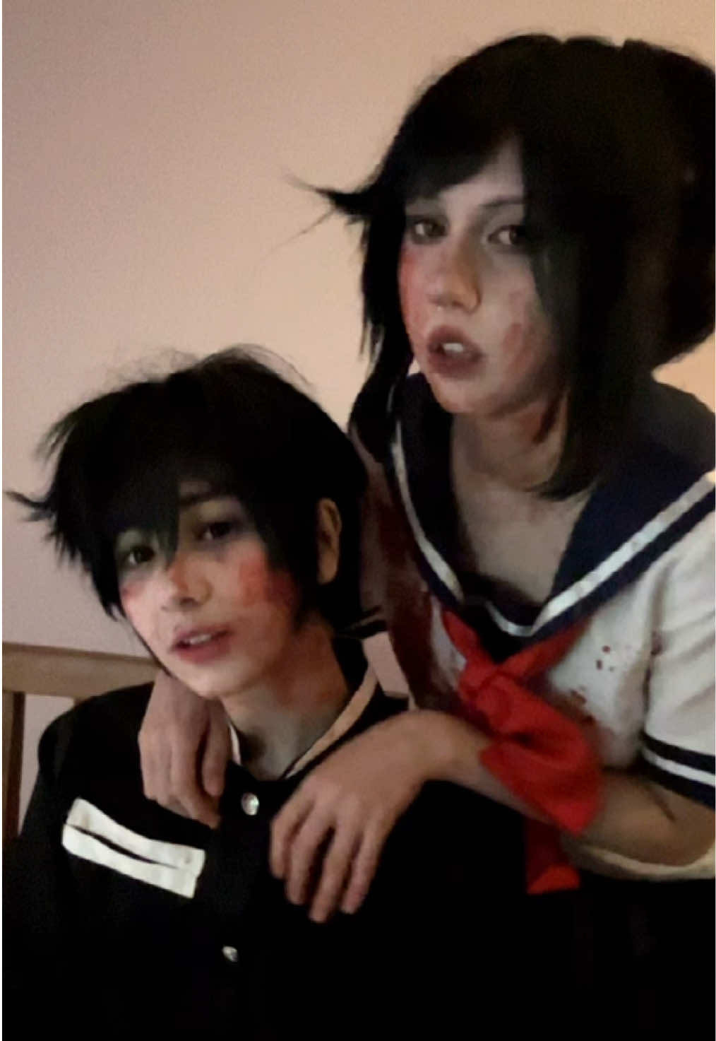 me and who (@lou (^з^)-☆) // #yanderesimulator #yanderesimulatorcosplay #ayanoaishi #ayanoaishicosplay #taroyamada #taroyamadacosplay #senpai #yanderecosplay #senpaicosplay #yansim #yansimcosplay 