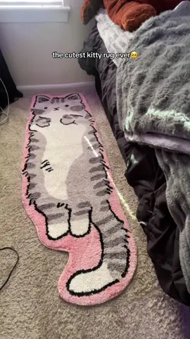 ironic that i have a cat rug with a dog #fyp #room #decor #cat #rug #RoomTour #tiktokshop  