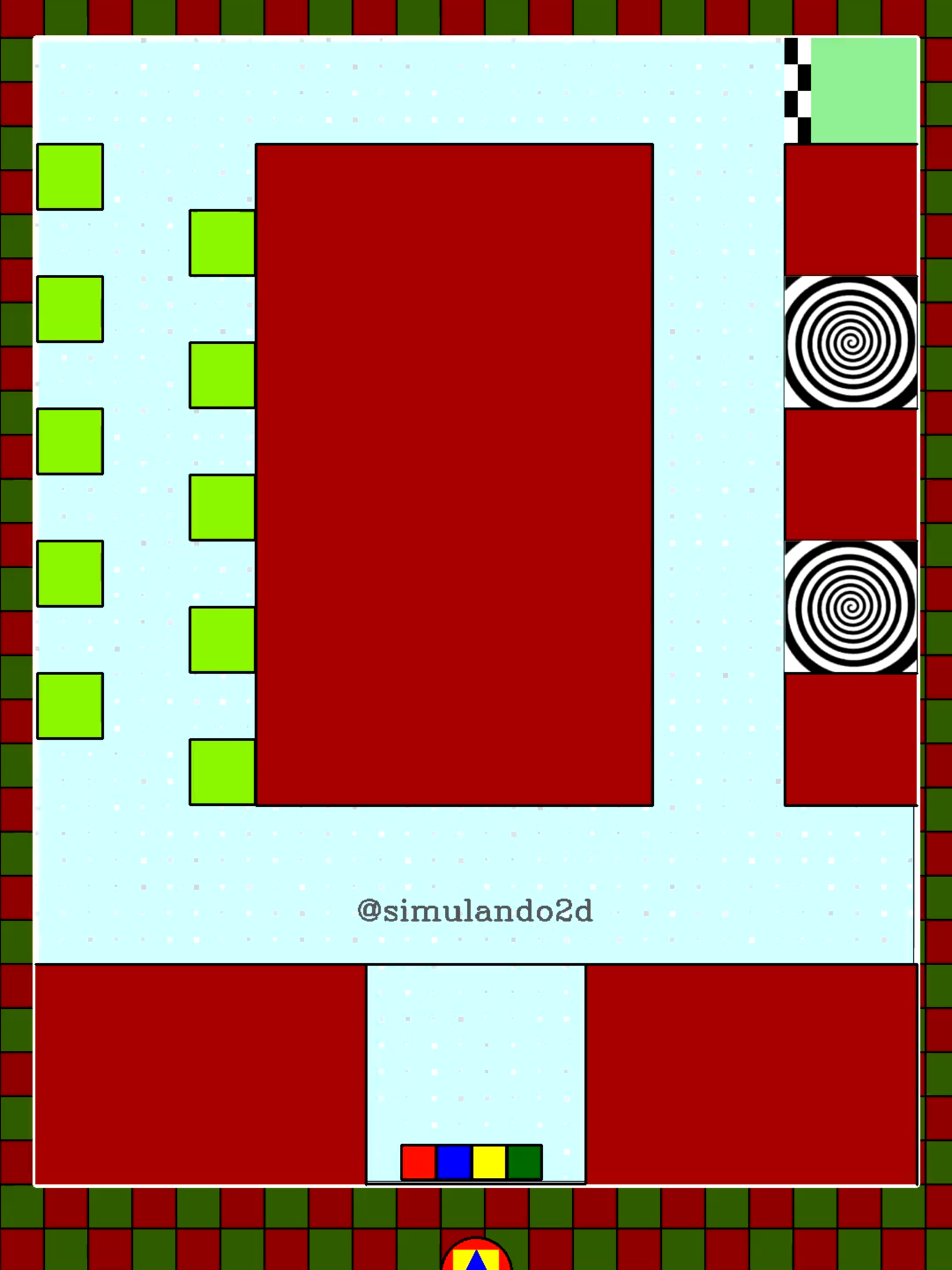 Square Race 🟦🟥🟨🟩 #squarerace #corridadequadrados #carreracuadrada #squareracegame #corridadequadrado #racingsquares #racingsquare #bouncingsquare #quadrados