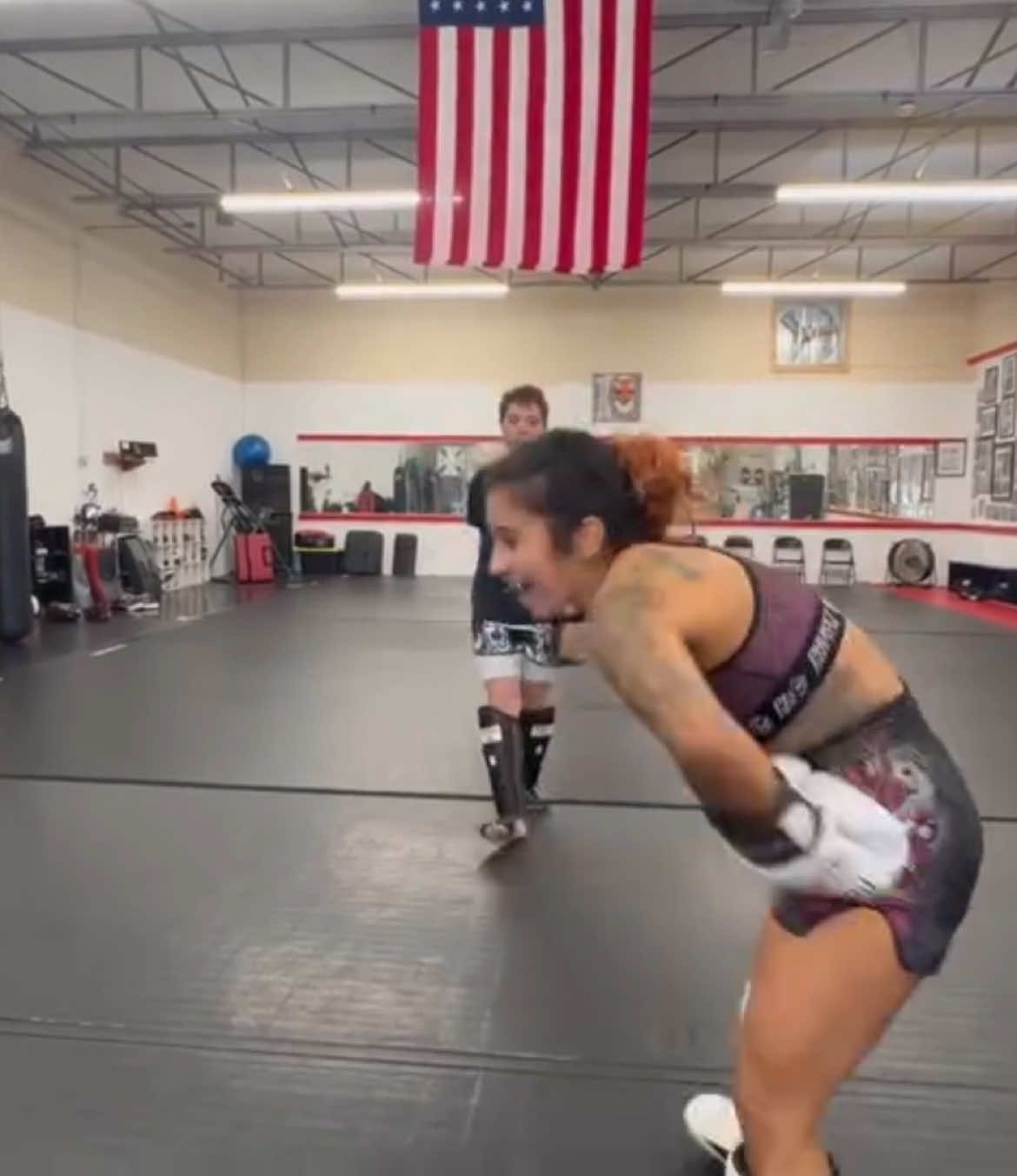 Hope y’all enjoy me getting kicked in the crotch lmfao but I missed sparring, I miss being able to train hard, I miss being exhausted and pushed to my limits. Setting goals for the week coming ahead and I’m gonna crush it! I already know.  Anyway, here’s sparring from Saturday practice! #mauythaithings #muaythaisparring #crotchshots #pushingmyself #girlswhodomuaythai #girlswhospar #veganfighter #gettingintoit 