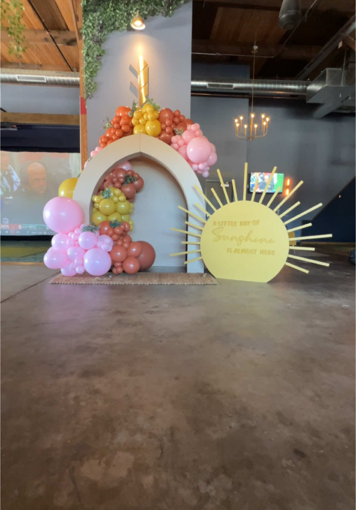 A little ray of sunshine is almost bere!  ☀️ Perfect if you are looking for a unique baby girl baby shower theme. #babyshowerideas #babyshower #alittlerayofsunshine #sunshine #bohobabyshower #boho #bohobaby #babygirl #babygirlontheway #girlbabyshower #girlbaby #partyinspo #partythemes #fyp #denver #denvereventservices #denvereventplanner #denverballoons #fypシ  #balloondecor #balloons #balloondecoration #backdropdecoration 