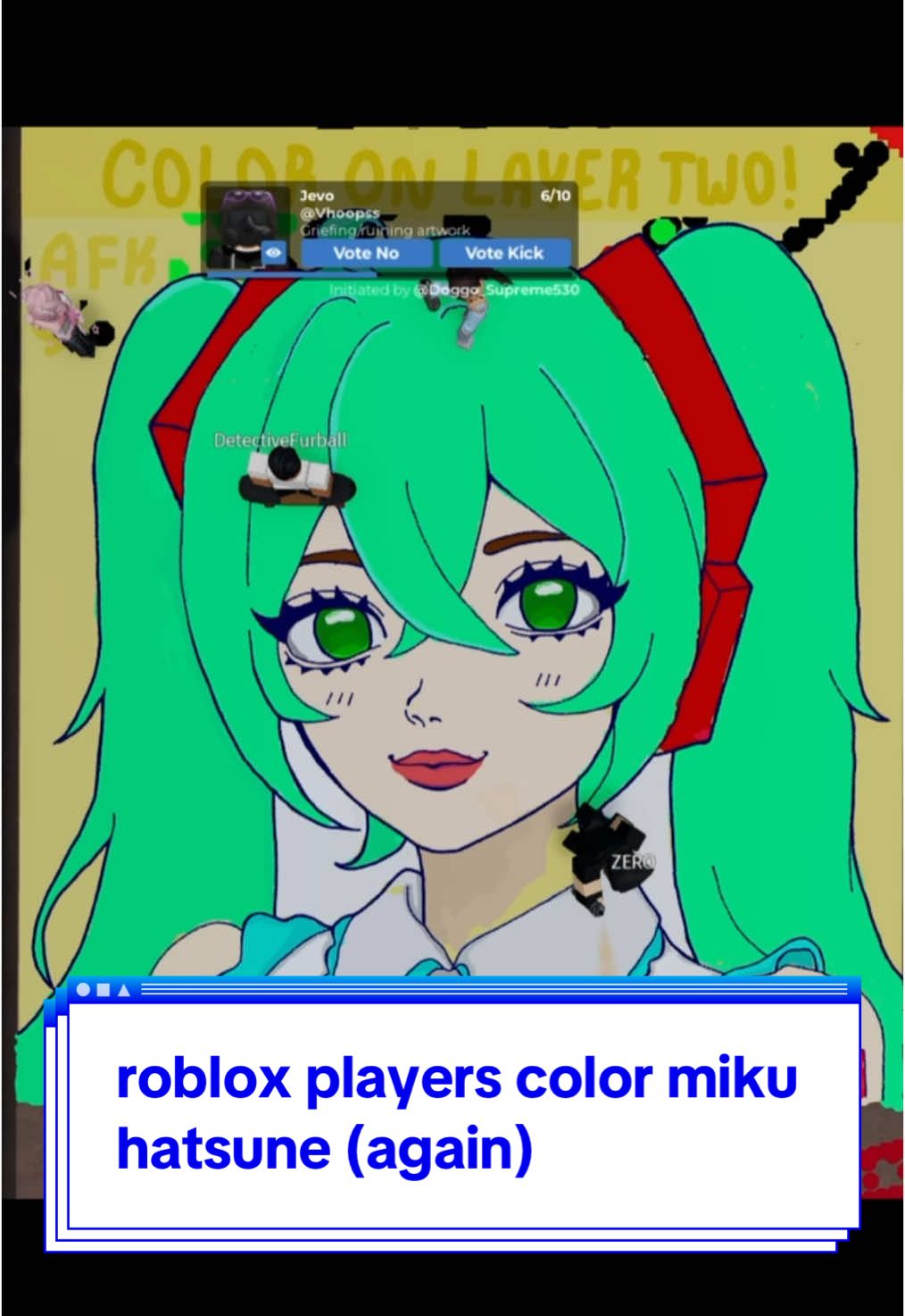 miku again !!! can u tell miku and jjk are my go tos??? promise a new character will be in the next video !  . . . . . . . . . . #coloring #roblox #robloxspraypaint #miku #mikuhatsune #vocaloid #anime 