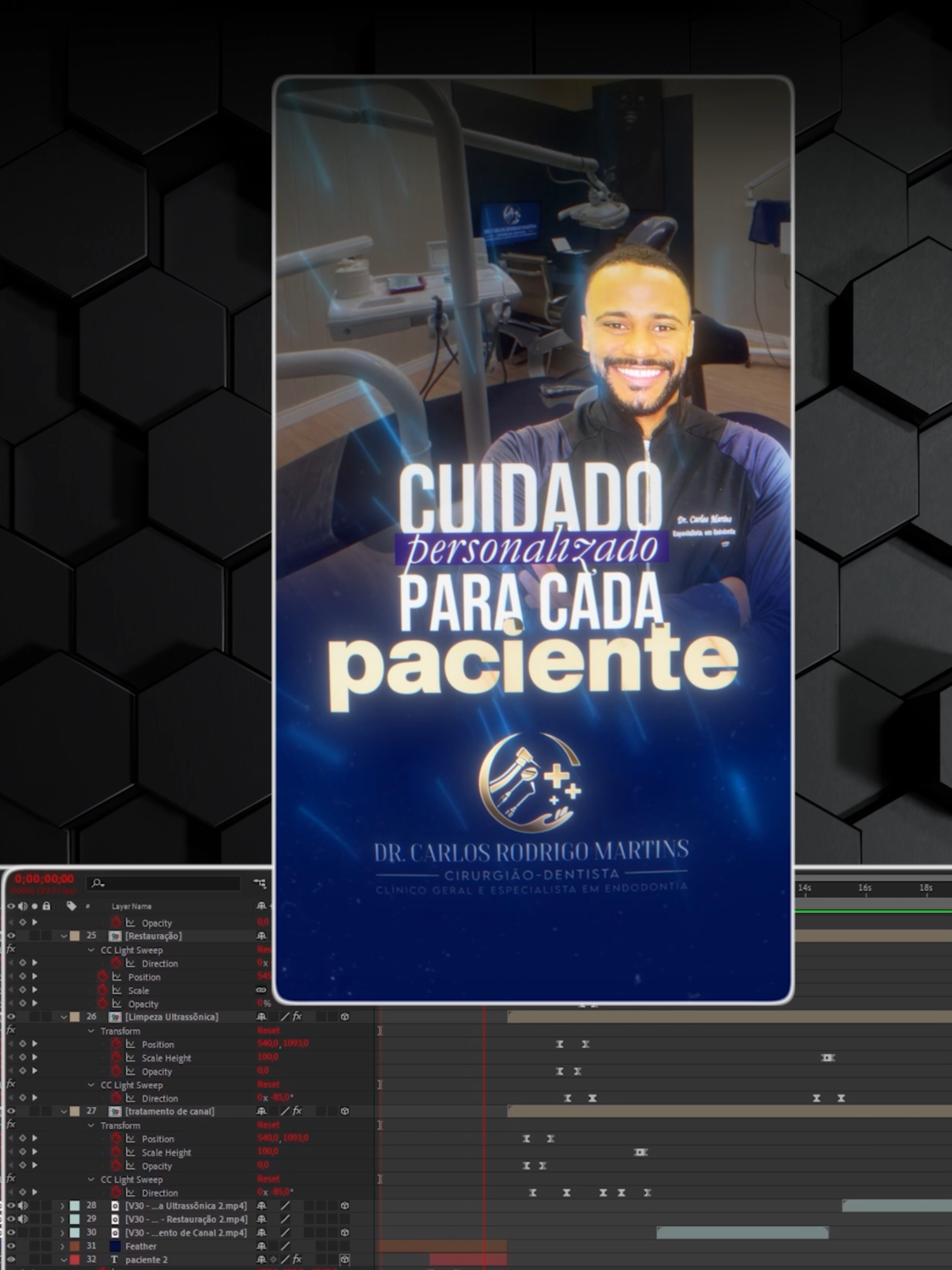 Projeto entregue pra um cliente. Fiz essa animação no After Effects usando a camêra 3D. Me conta aqui nos comentários o que você achou dessa edição. #edicaodevideo #editordevideo #dicasdeedicao #criadordeconteudo