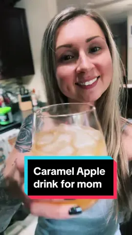Tis the season! 😋 Cheers! This is a go-to for me in the Fall.  #momlife #drinkrecipe #caramelvodkaapplecider
