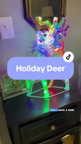 Ive never seen a more beautiful decor item! 🤩 #reindeer #holidaydecor #christmasdecor #christmas #lightupdecor #flashing #christmastiktok #decoration #christmaslights #decor #CapCut 