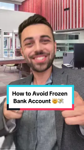 How to Avoid Frozen Bank Account 🤯💸 #moneytoks #moneyhacks #moneytips  #moneysavingtips #PersonalFinance 