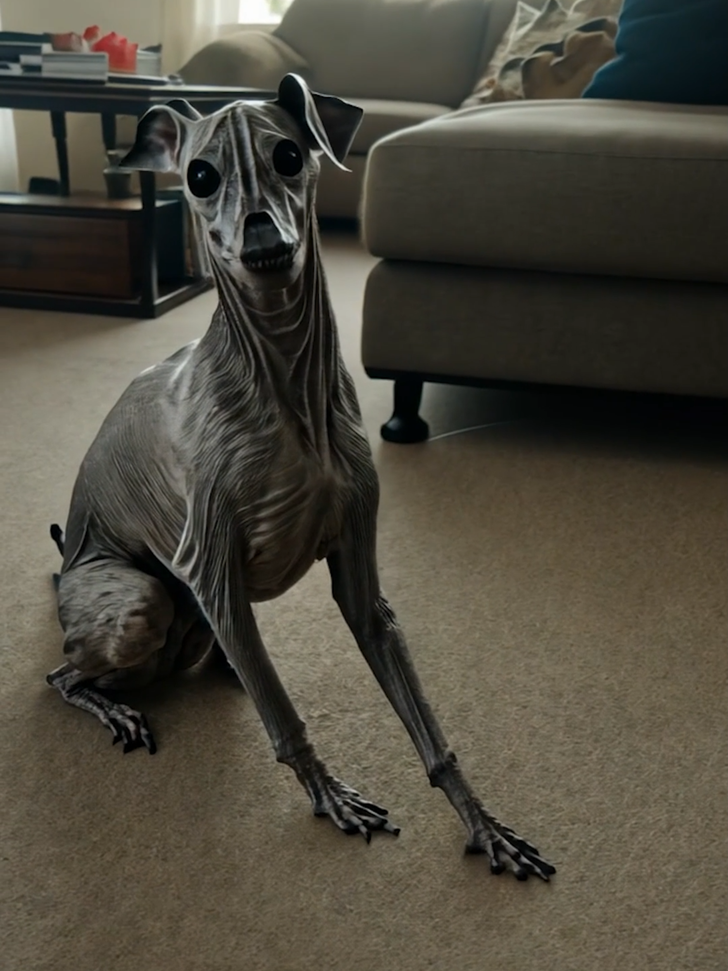 Creepy dog costume #halloween #dog #halloweencostume